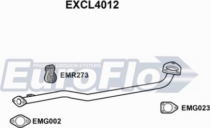 EuroFlo EXCL4012 - Труба вихлопного газу avtolavka.club