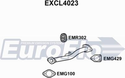 EuroFlo EXCL4023 - Труба вихлопного газу avtolavka.club