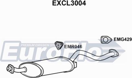 EuroFlo EXCL3004 - Середній глушник вихлопних газів avtolavka.club