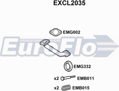 EuroFlo EXCL2035 - Труба вихлопного газу avtolavka.club