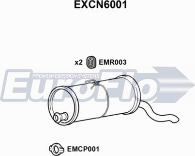 EuroFlo EXCN6001 - Глушник вихлопних газів кінцевий avtolavka.club