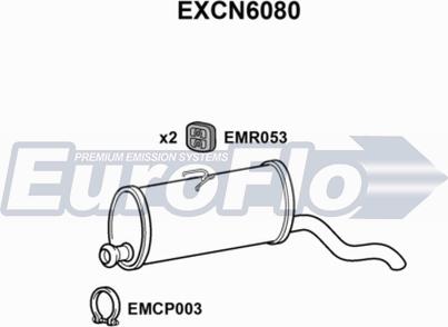 EuroFlo EXCN6080 - Глушник вихлопних газів кінцевий avtolavka.club