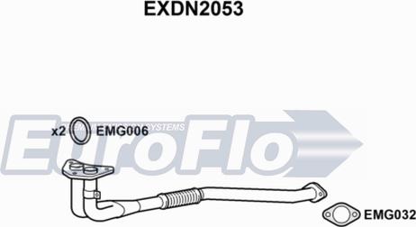 EuroFlo EXDN2053 - Труба вихлопного газу avtolavka.club