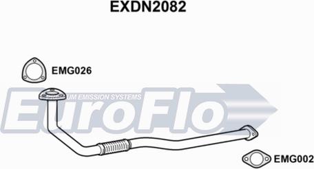 EuroFlo EXDN2082 - Труба вихлопного газу avtolavka.club