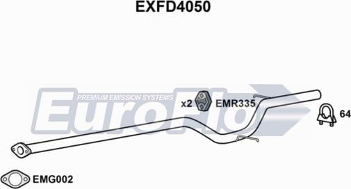 EuroFlo EXFD4050 - Труба вихлопного газу avtolavka.club