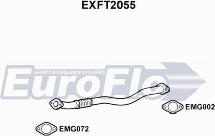 EuroFlo EXFT2055 - Труба вихлопного газу avtolavka.club