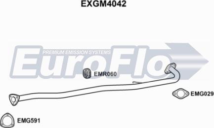 EuroFlo EXGM4042 - Труба вихлопного газу avtolavka.club