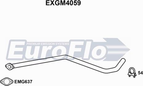 EuroFlo EXGM4059 - Труба вихлопного газу avtolavka.club