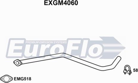 EuroFlo EXGM4060 - Труба вихлопного газу avtolavka.club