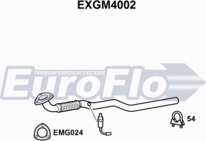 EuroFlo EXGM4002 - Труба вихлопного газу avtolavka.club