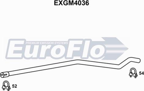 EuroFlo EXGM4036 - Труба вихлопного газу avtolavka.club