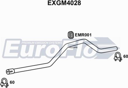 EuroFlo EXGM4028 - Труба вихлопного газу avtolavka.club
