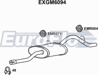 EuroFlo EXGM6094 - Глушник вихлопних газів кінцевий avtolavka.club