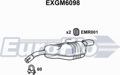 EuroFlo EXGM6098 - Глушник вихлопних газів кінцевий avtolavka.club