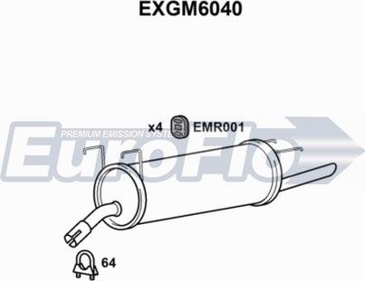 EuroFlo EXGM6040 - Глушник вихлопних газів кінцевий avtolavka.club