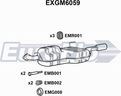 EuroFlo EXGM6059 - Глушник вихлопних газів кінцевий avtolavka.club