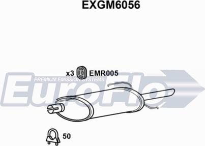 EuroFlo EXGM6056 - Глушник вихлопних газів кінцевий avtolavka.club