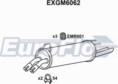 EuroFlo EXGM6062 - Глушник вихлопних газів кінцевий avtolavka.club