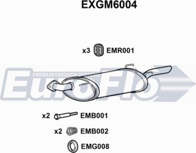 EuroFlo EXGM6004 - Глушник вихлопних газів кінцевий avtolavka.club