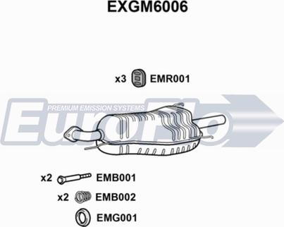 EuroFlo EXGM6006 - Глушник вихлопних газів кінцевий avtolavka.club