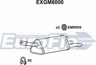 EuroFlo EXGM6000 - Глушник вихлопних газів кінцевий avtolavka.club