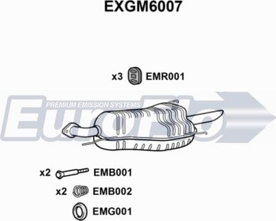 EuroFlo EXGM6007 - Глушник вихлопних газів кінцевий avtolavka.club