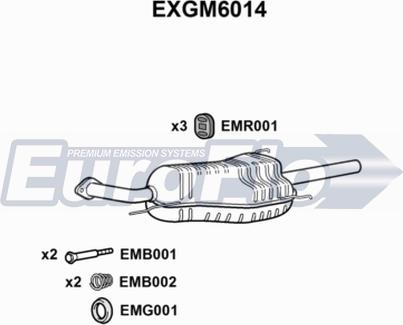 EuroFlo EXGM6014 - Глушник вихлопних газів кінцевий avtolavka.club