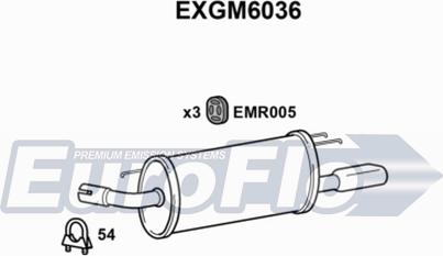 EuroFlo EXGM6036 - Глушник вихлопних газів кінцевий avtolavka.club