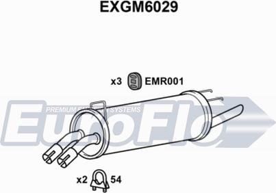 EuroFlo EXGM6029 - Глушник вихлопних газів кінцевий avtolavka.club