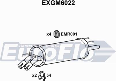 EuroFlo EXGM6022 - Глушник вихлопних газів кінцевий avtolavka.club