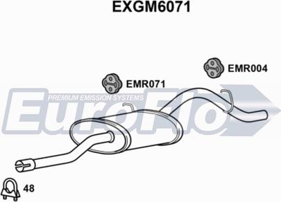 EuroFlo EXGM6071 - Глушник вихлопних газів кінцевий avtolavka.club