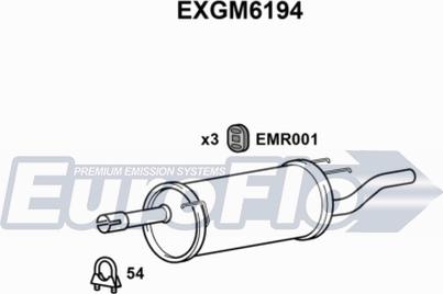 EuroFlo EXGM6194 - Глушник вихлопних газів кінцевий avtolavka.club