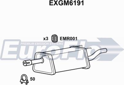 EuroFlo EXGM6191 - Глушник вихлопних газів кінцевий avtolavka.club