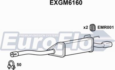 EuroFlo EXGM6160 - Глушник вихлопних газів кінцевий avtolavka.club