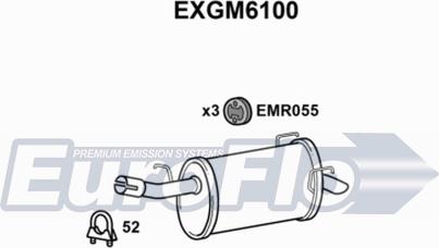 EuroFlo EXGM6100 - Глушник вихлопних газів кінцевий avtolavka.club