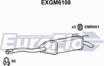 EuroFlo EXGM6108 - Глушник вихлопних газів кінцевий avtolavka.club