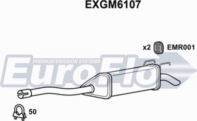 EuroFlo EXGM6107 - Глушник вихлопних газів кінцевий avtolavka.club