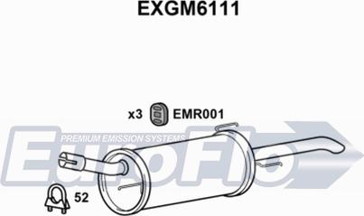 EuroFlo EXGM6111 - Глушник вихлопних газів кінцевий avtolavka.club