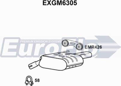 EuroFlo EXGM6305 - Глушник вихлопних газів кінцевий avtolavka.club