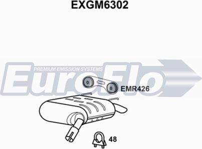 EuroFlo EXGM6302 - Глушник вихлопних газів кінцевий avtolavka.club