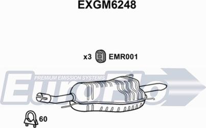 EuroFlo EXGM6248 - Глушник вихлопних газів кінцевий avtolavka.club