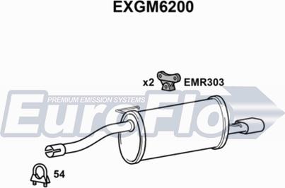 EuroFlo EXGM6200 - Глушник вихлопних газів кінцевий avtolavka.club