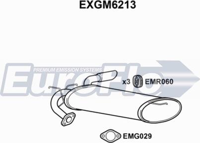 EuroFlo EXGM6213 - Глушник вихлопних газів кінцевий avtolavka.club