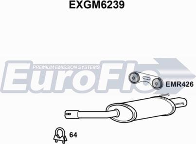 EuroFlo EXGM6239 - Глушник вихлопних газів кінцевий avtolavka.club