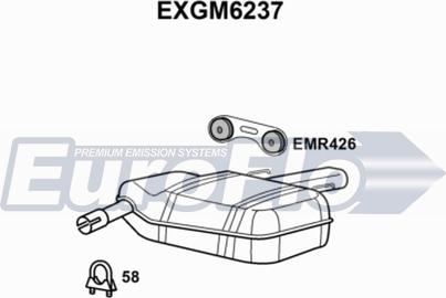 EuroFlo EXGM6237 - Глушник вихлопних газів кінцевий avtolavka.club