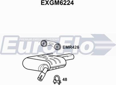 EuroFlo EXGM6224 - Глушник вихлопних газів кінцевий avtolavka.club