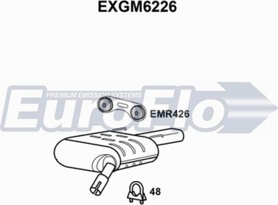 EuroFlo EXGM6226 - Глушник вихлопних газів кінцевий avtolavka.club