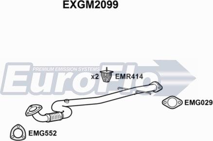 EuroFlo EXGM2099 - Труба вихлопного газу avtolavka.club