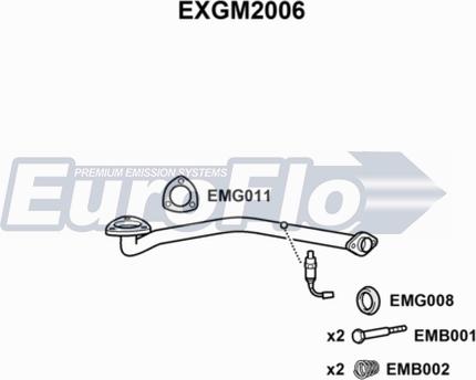 EuroFlo EXGM2006 - Труба вихлопного газу avtolavka.club
