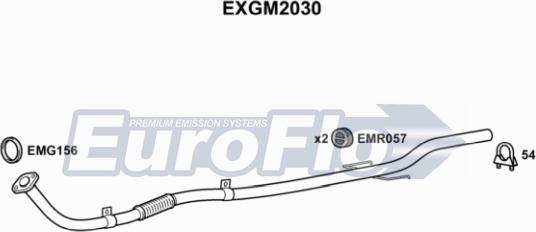 EuroFlo EXGM2030 - Труба вихлопного газу avtolavka.club